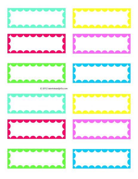 Labels - 6 Free PDF Printables | Printablee