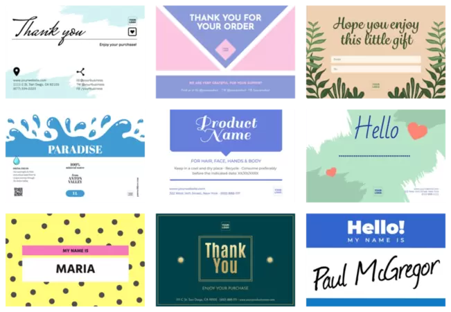 printable labels online free