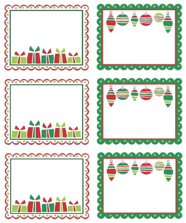 Christmas Labels Ready to Print!