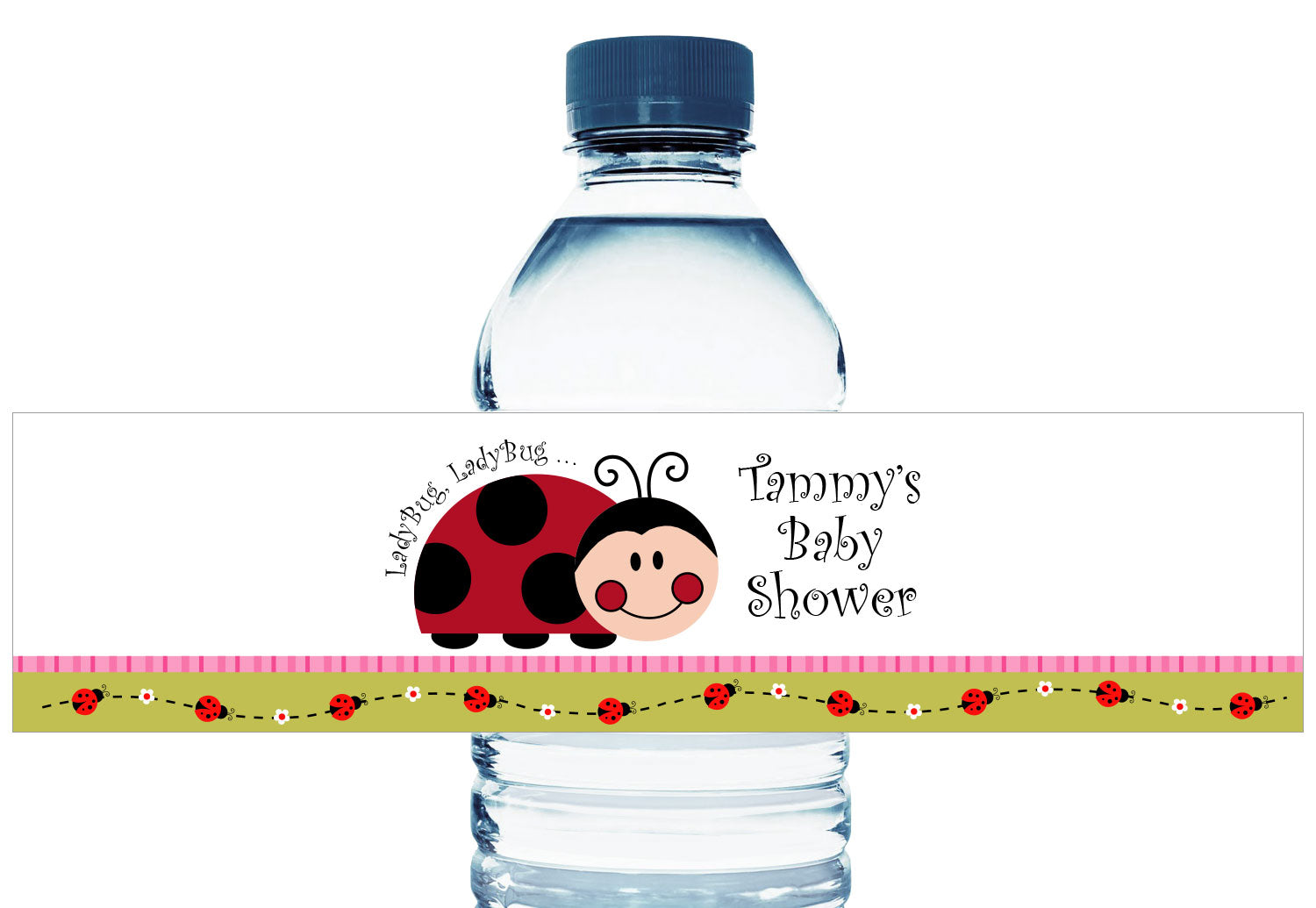 printable ladybug water bottle labels