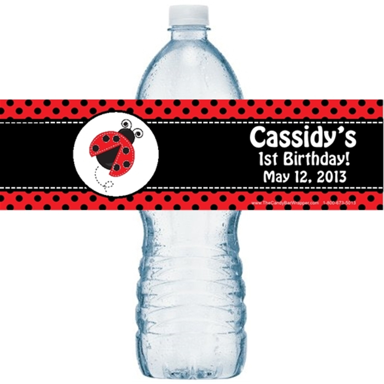 printable ladybug water bottle labels
