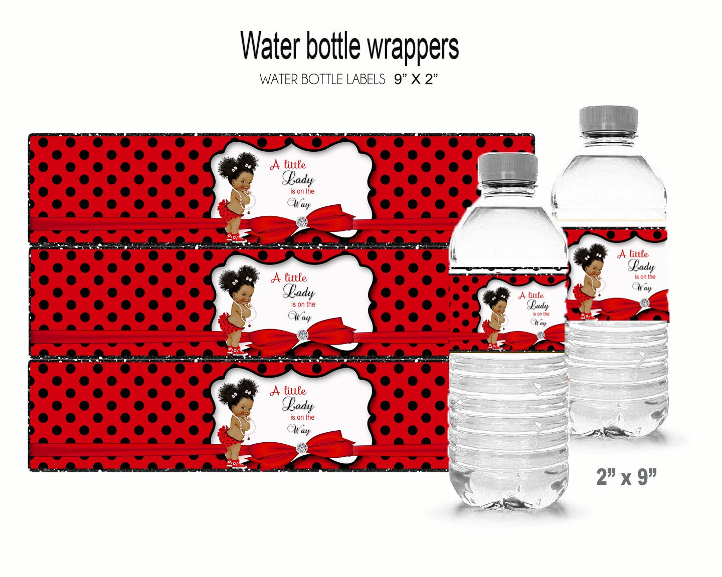 printable ladybug water bottle labels