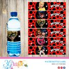 Miraculous Ladybug - Water Bottle Label - Printable