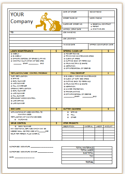 10 Free Landscaping Invoice Templates [Professional Designs ...