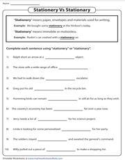 5th Grade Language Arts Worksheets