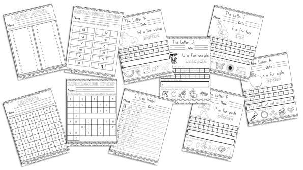 First Grade Language Arts Practice No Prep Worksheet Workbook 150+ ...