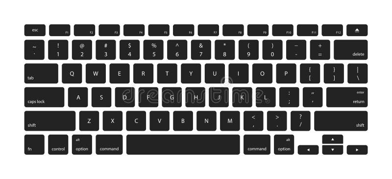 Vector Keyboard Keys Stickers. Computer Keyboard Buttons, Keys ...