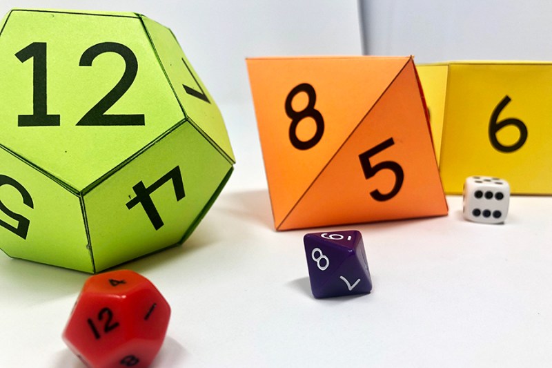 My Math Resources - Large Printable Dice Templates