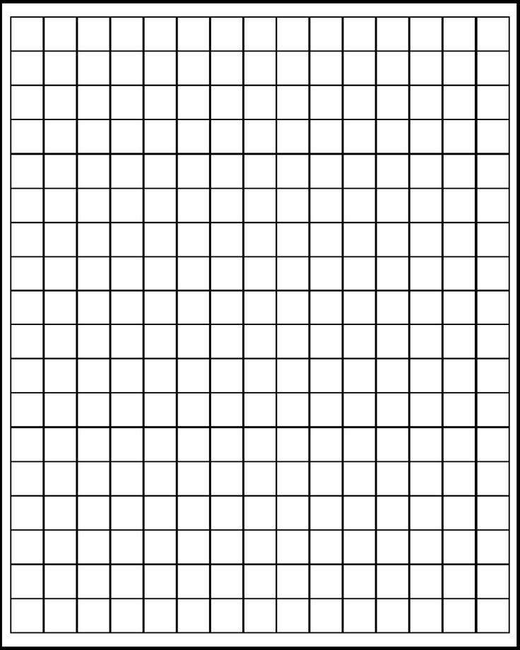 Large Graph Paper Printable Template in PDF