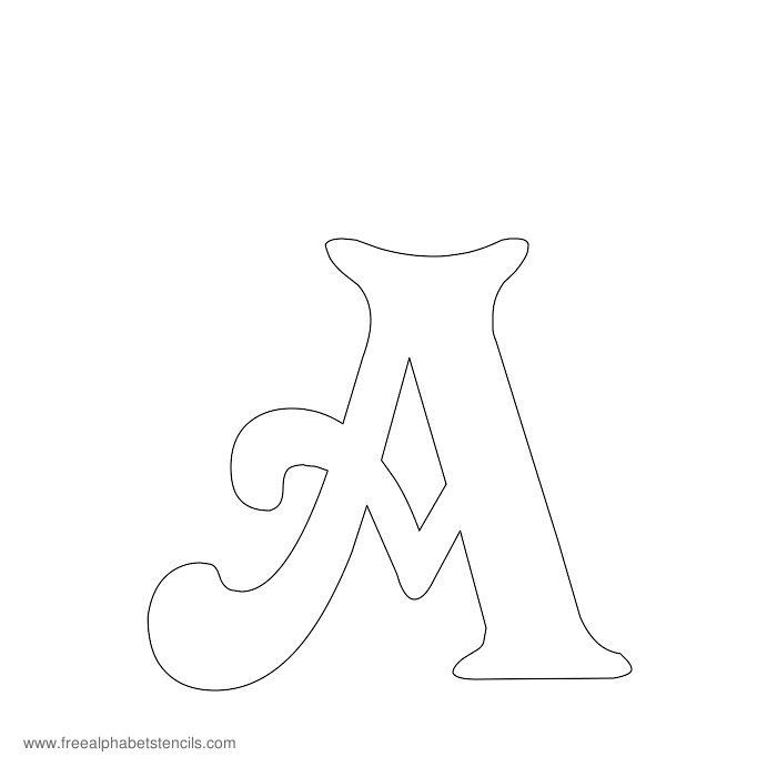 printable large letter stencils for painting
