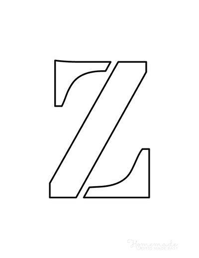 Free Printable Letter Stencils for Crafts