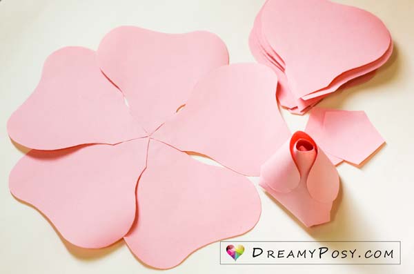 printable large paper flower template