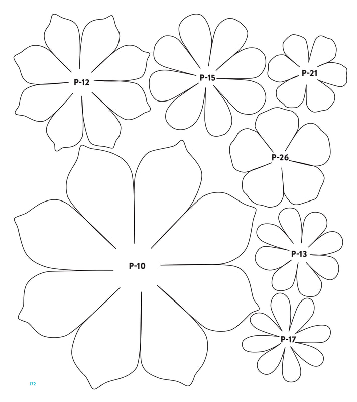 printable large paper flower template