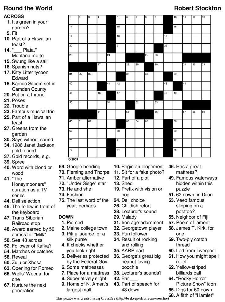 printable large print crossword puzzles visually impaired
