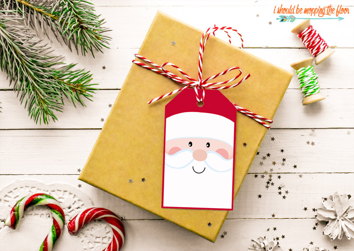 Free Printable Santa Gift Tags | i should be mopping the floor