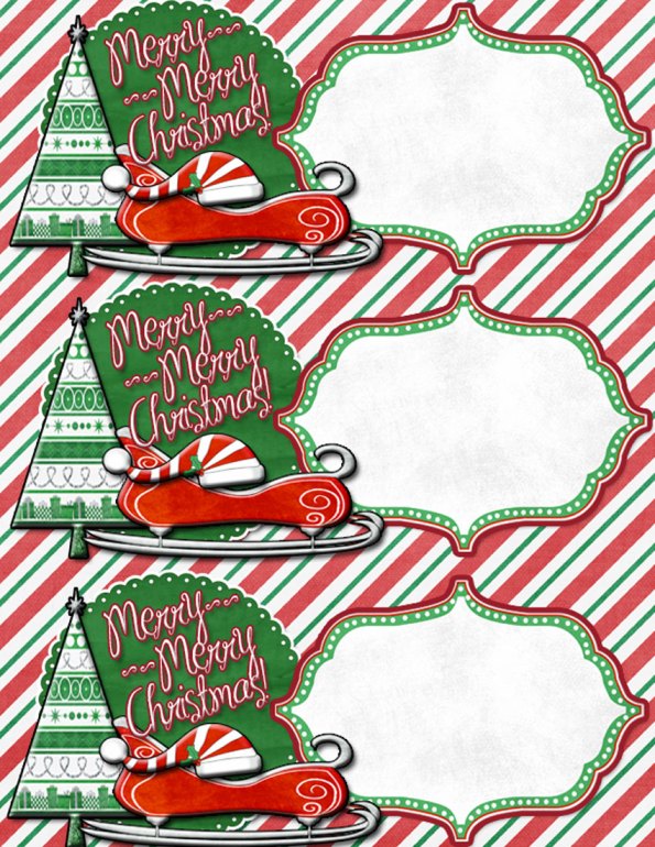Printable Christmas Tags - Cassie Smallwood