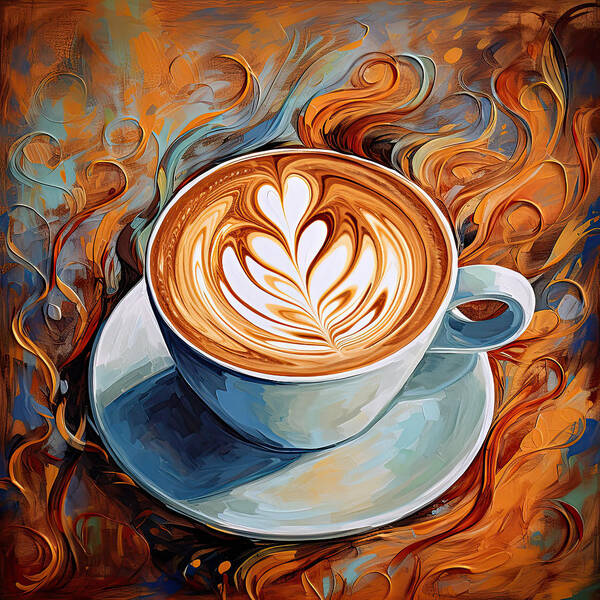 Oh My Latte Art Print