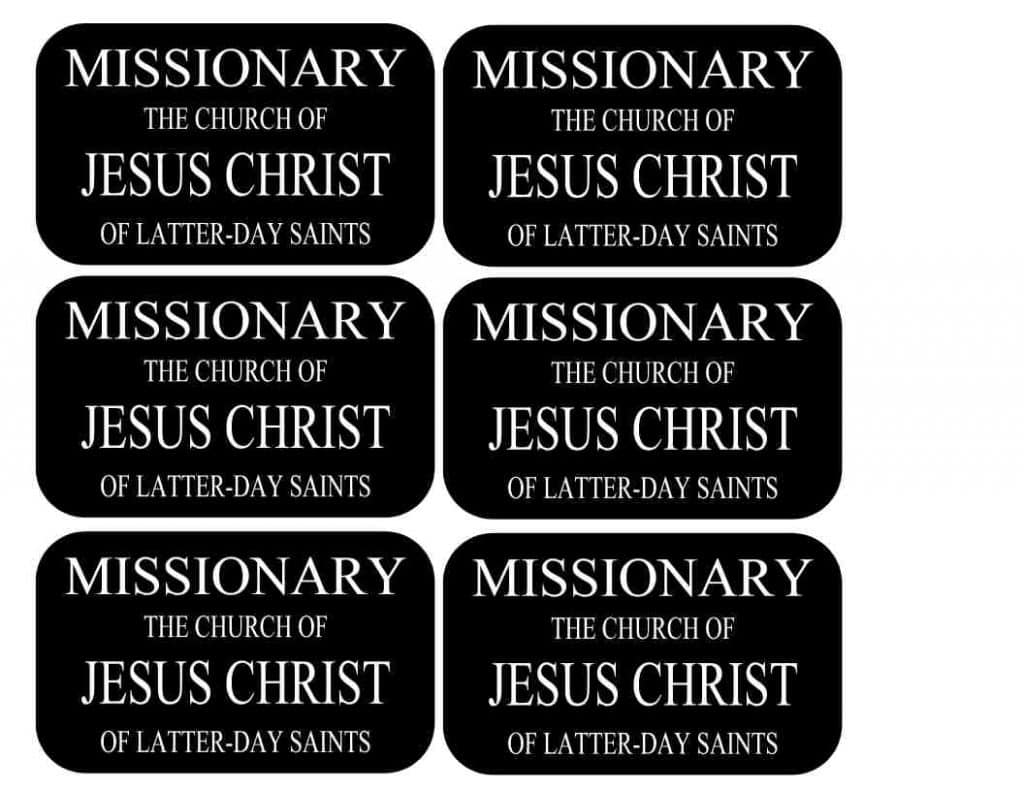 printable lds missionary name tags