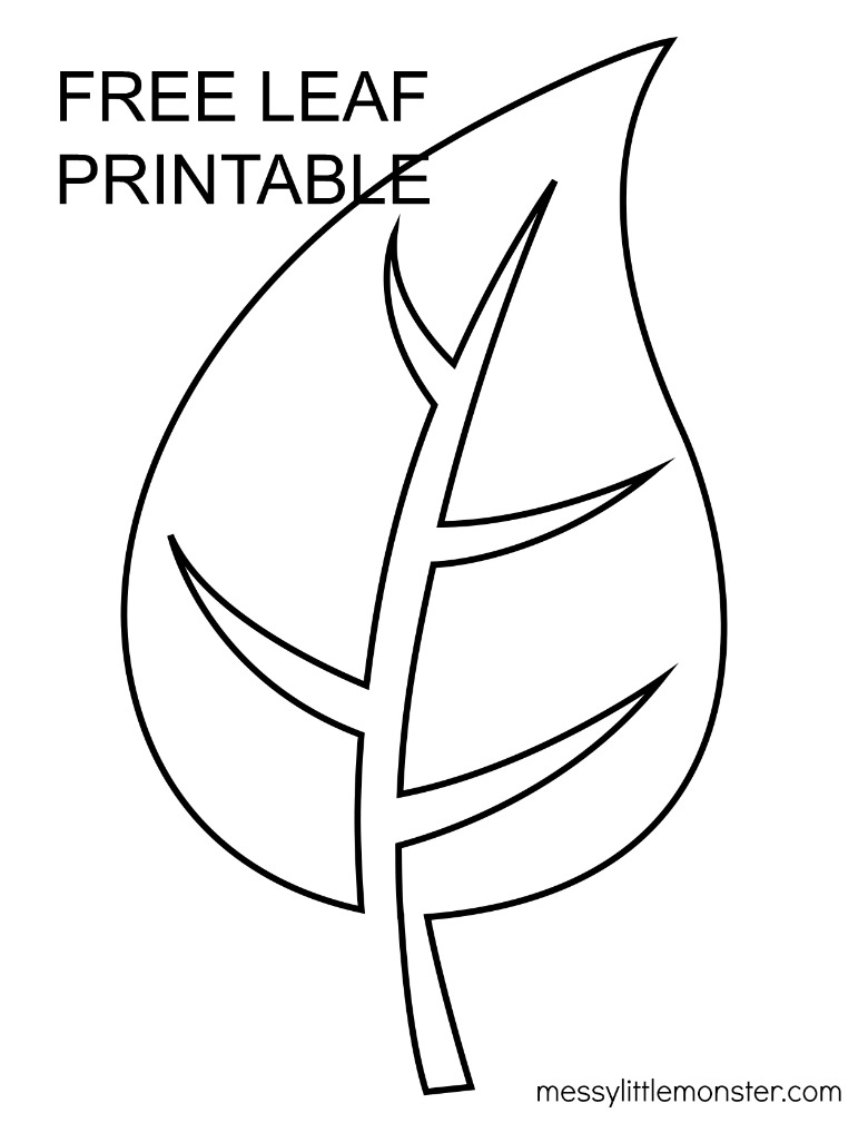 printable leaf templates