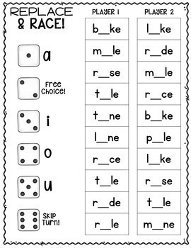 Phonics Games for 1st Grade: Print, Play, LEARN! Science of Reading