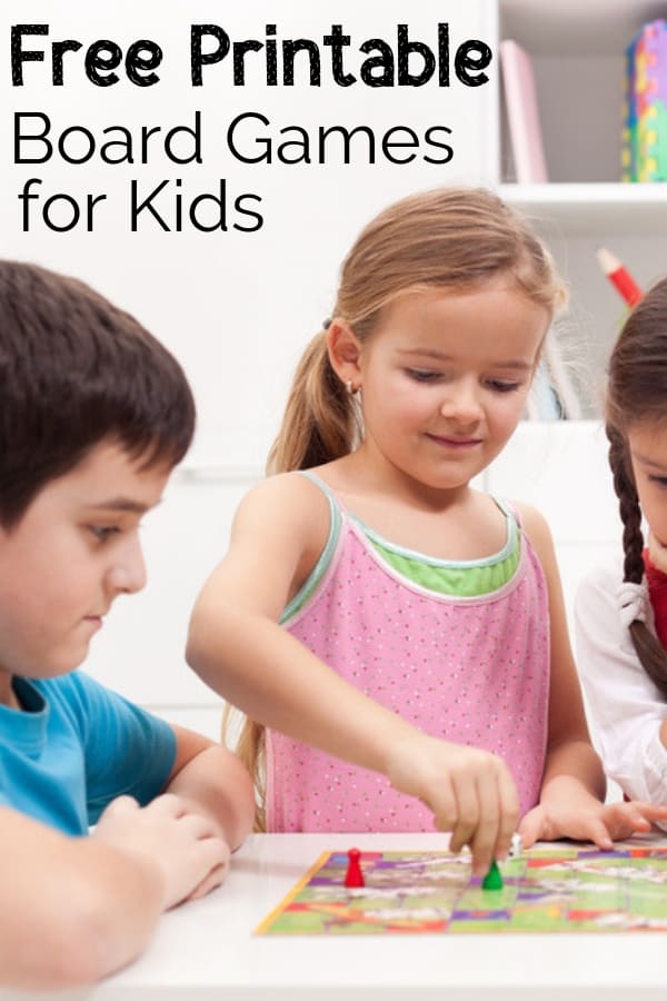 Free Printable Board Games for Kids - Views From a Step Stool