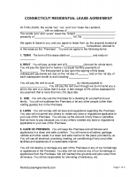 Free Connecticut Residential Lease Agreement | PDF