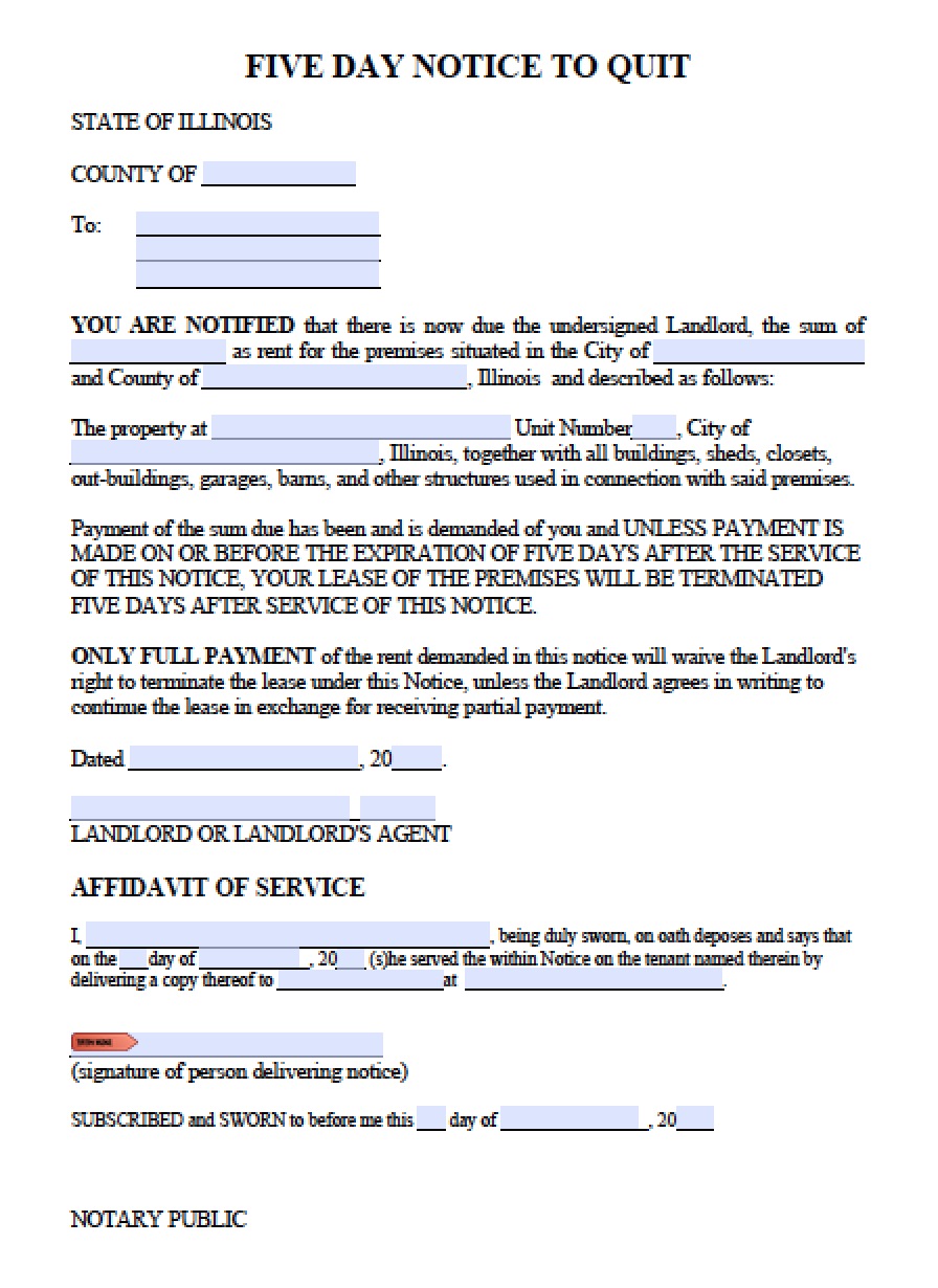 Free Illinois Rental Lease Agreement Templates | PDF | Word