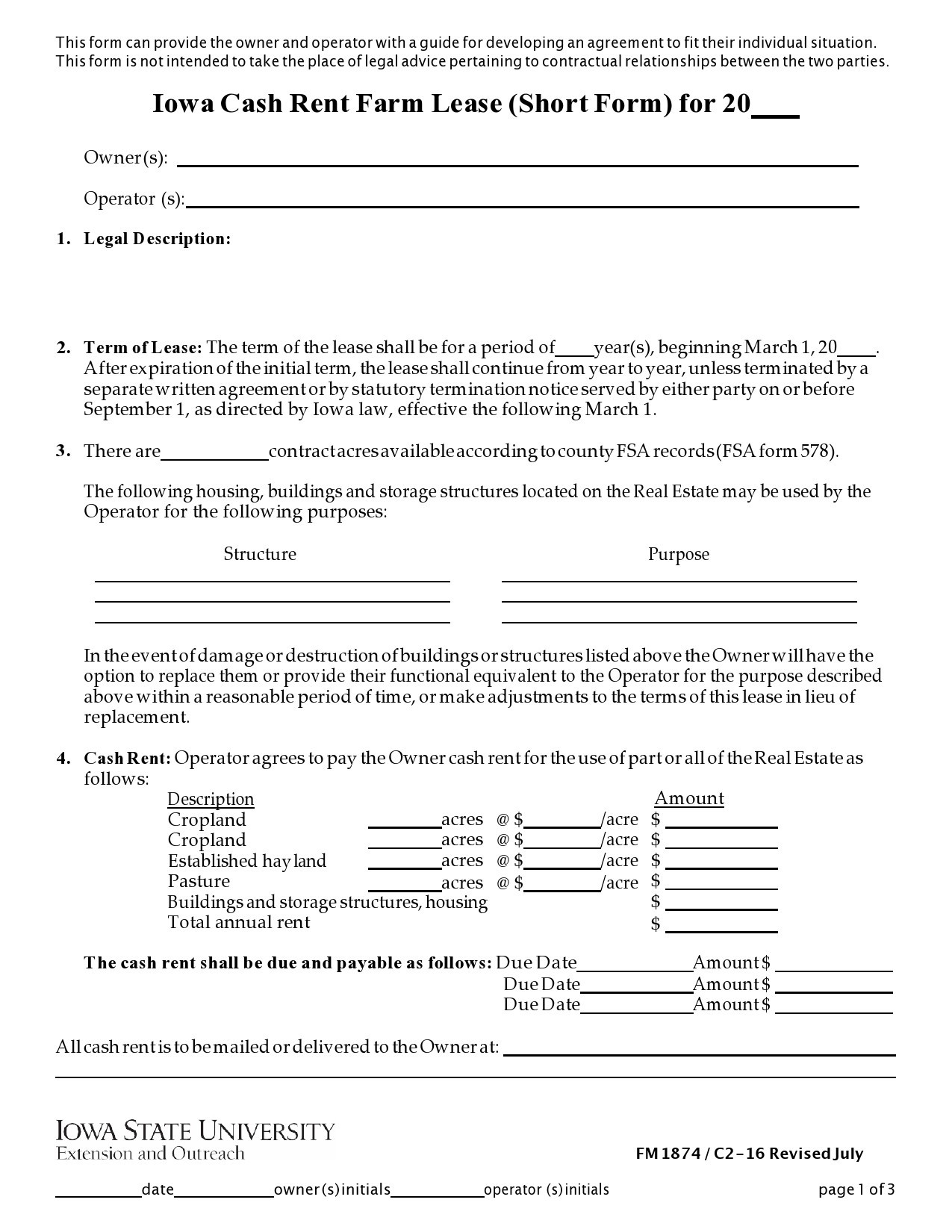 37 FREE Land Lease Agreements [Word &  PDF] ᐅ TemplateLab
