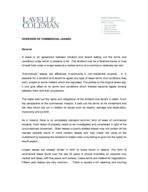 printable lease agreement ireland
