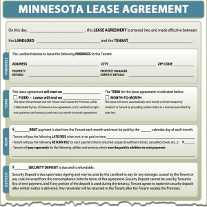 Minnesota Lease Agreement | SimplifyEm.com