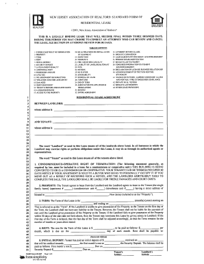 printable lease agreement nj