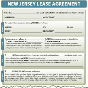 New Jersey Lease Agreement | SimplifyEm.com