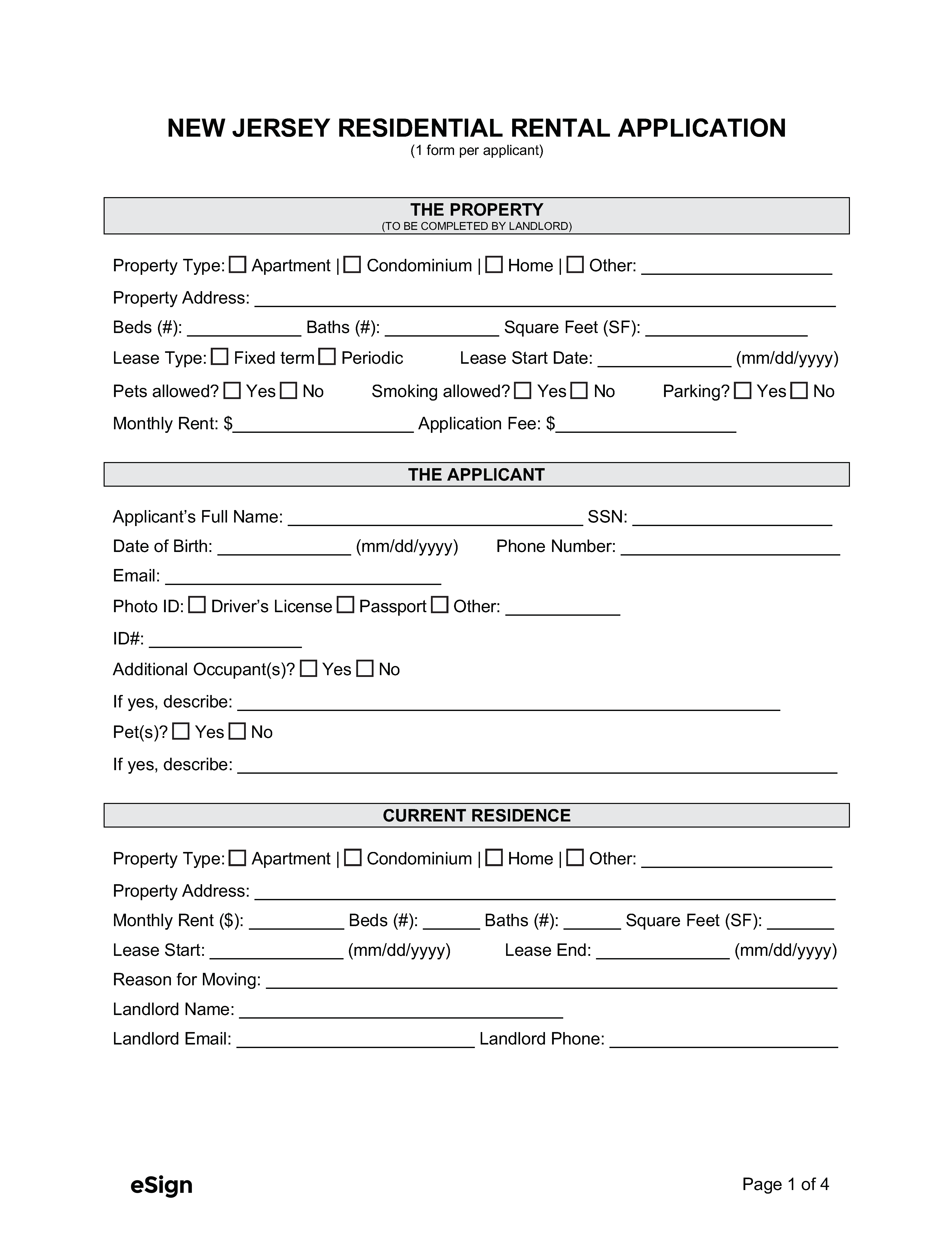 printable lease agreement nj