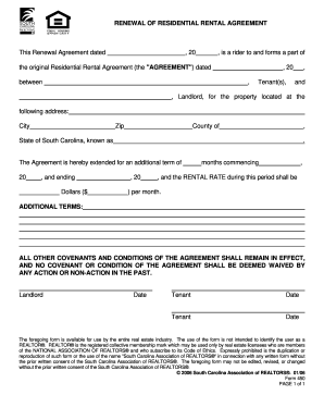 Bill Of Sale Form South Carolina Rental Agreement Template | pdfFiller