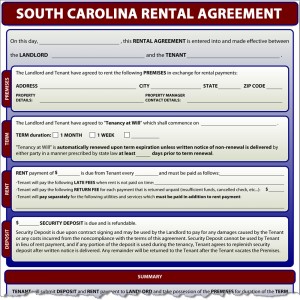 printable lease agreement sc