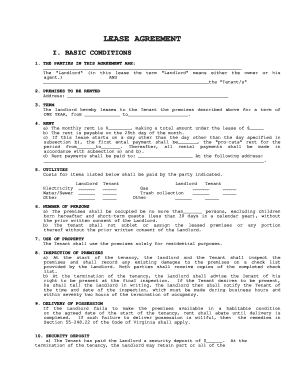 printable lease agreement sc