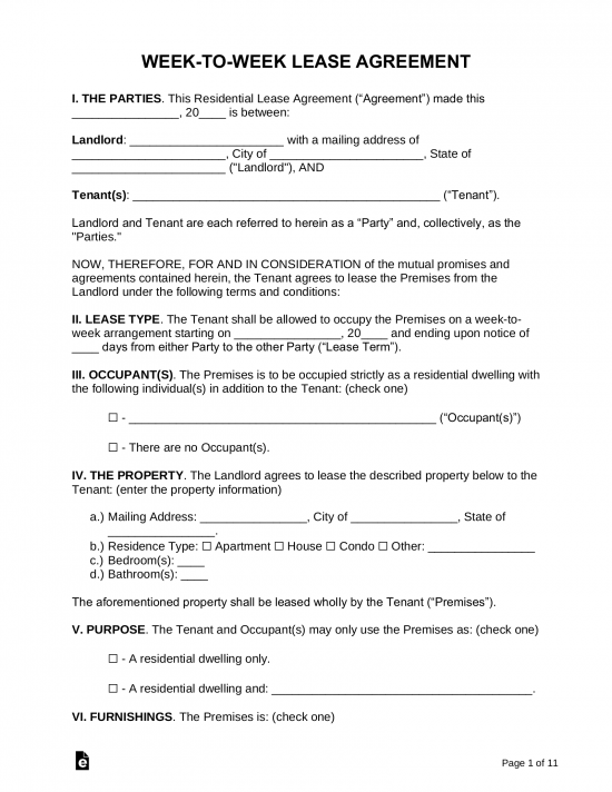 printable lease agreement texas
