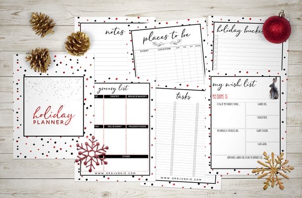 2017 FREE Holiday Planner - 27 Printables for an Organized Christmas!
