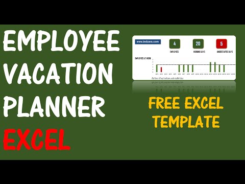 Employee Vacation Planner 2023 - Free HR Excel Template for Managers