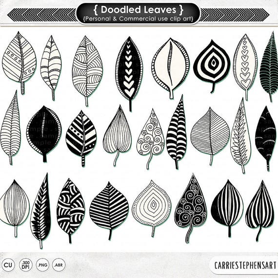 printable leaves clip art