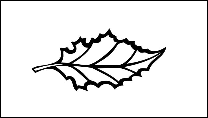 printable leaves clip art
