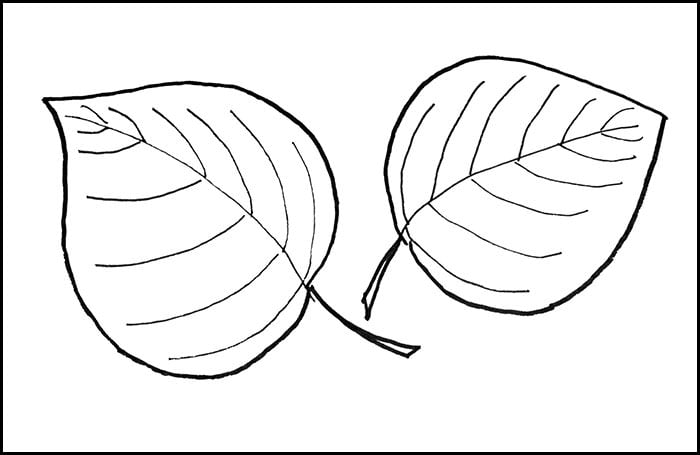 printable leaves clip art