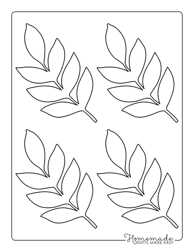 Free Leaf Templates - Printable Leaf Outlines for Kids Crafts