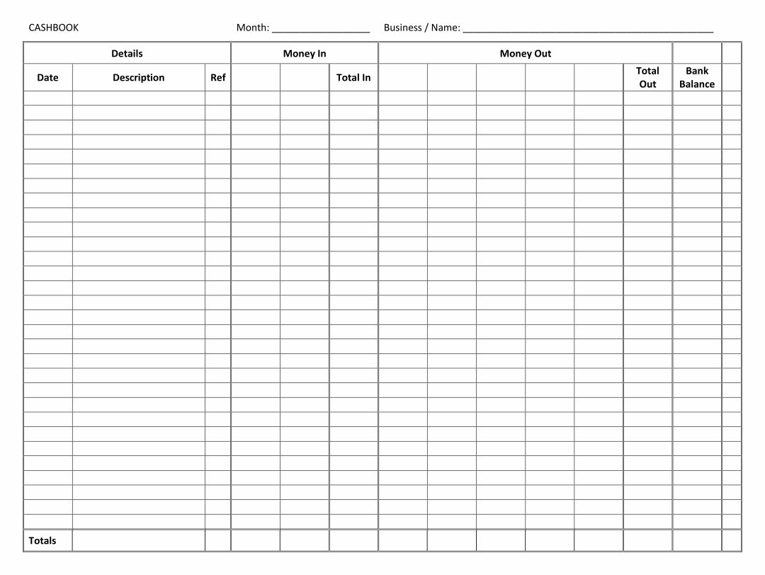 Accounting Ledger Template - 10 Free PDF Printables | Printablee