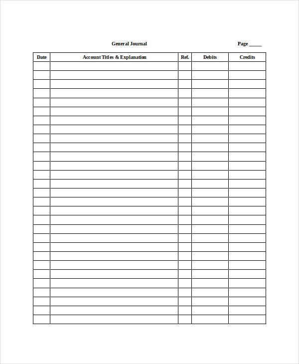 Ledger Paper Template - 7+ Free Word,PDF Document Download