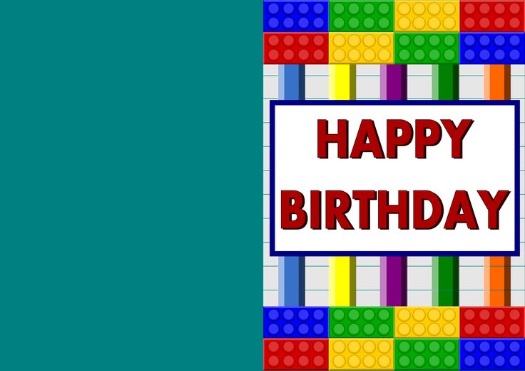 printable lego happy birthday cards