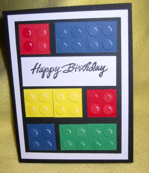 Lego Birthday Card by Glamour - Cards and Paper Crafts at ...