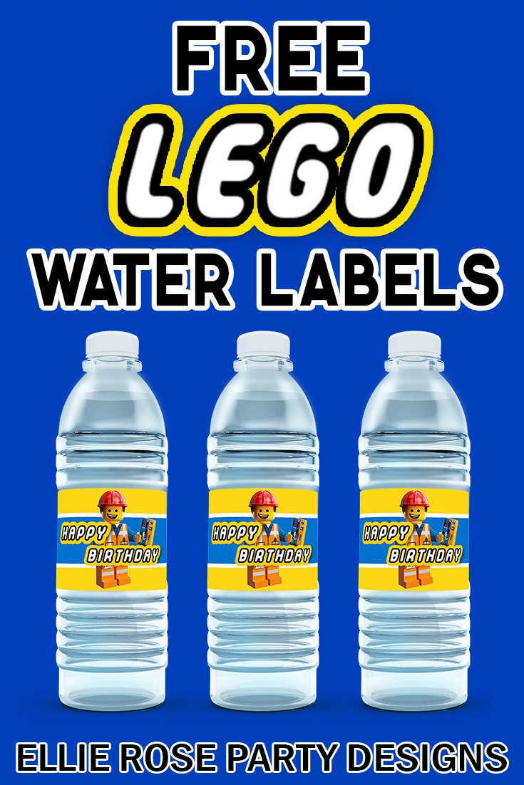 Free Lego Water Labels | Ellierosepartydesigns.com
