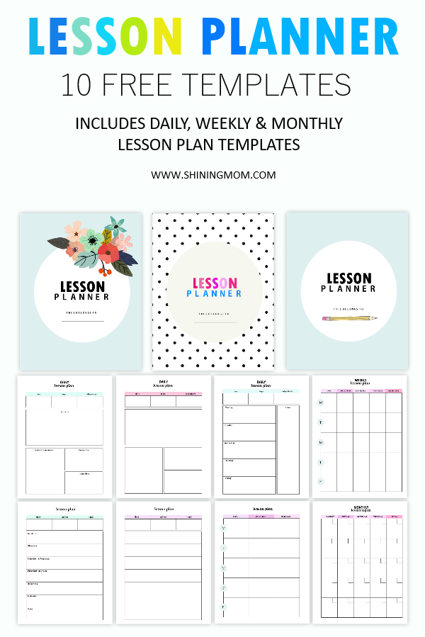 FREE Amazing Lesson Plan Template Printables!