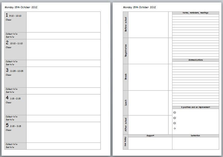 Teaching Planners - 7 Free PDF Printables | Printablee